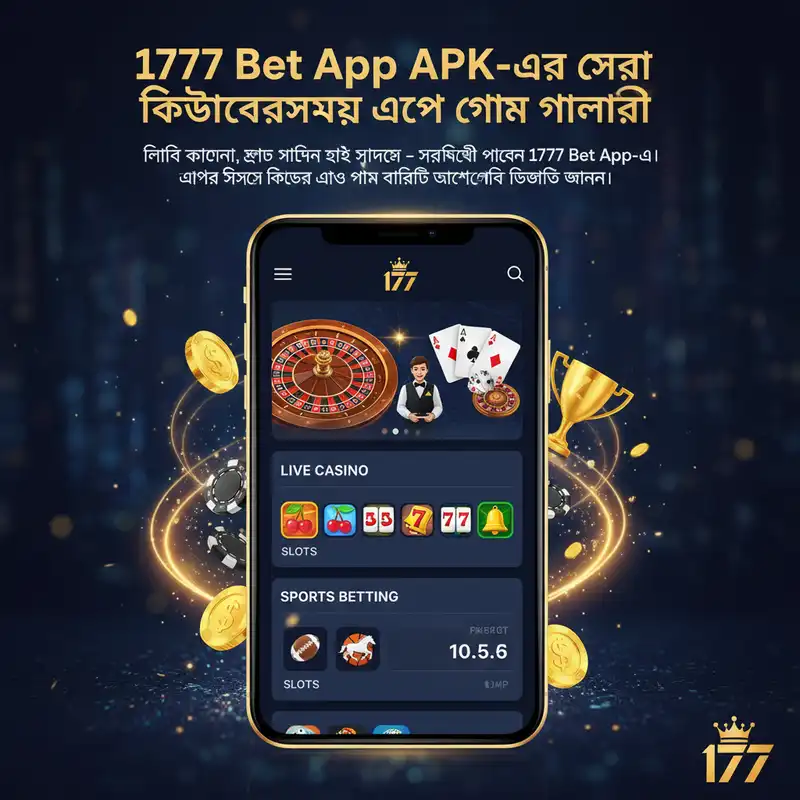 1777 Bet App APK ক্যাসিনো এবং গেম গ্যালারি ব্যানার